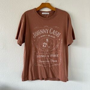 Daydreamer Johnny Cash Short Sleeve Graphic Tee Size S